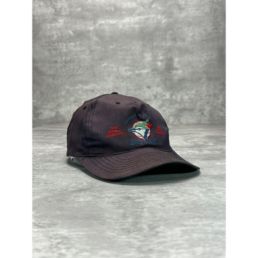 Vintage 1993 Toronto Blue Jays MLB Back To Back Champs Snapback Hat OSFA