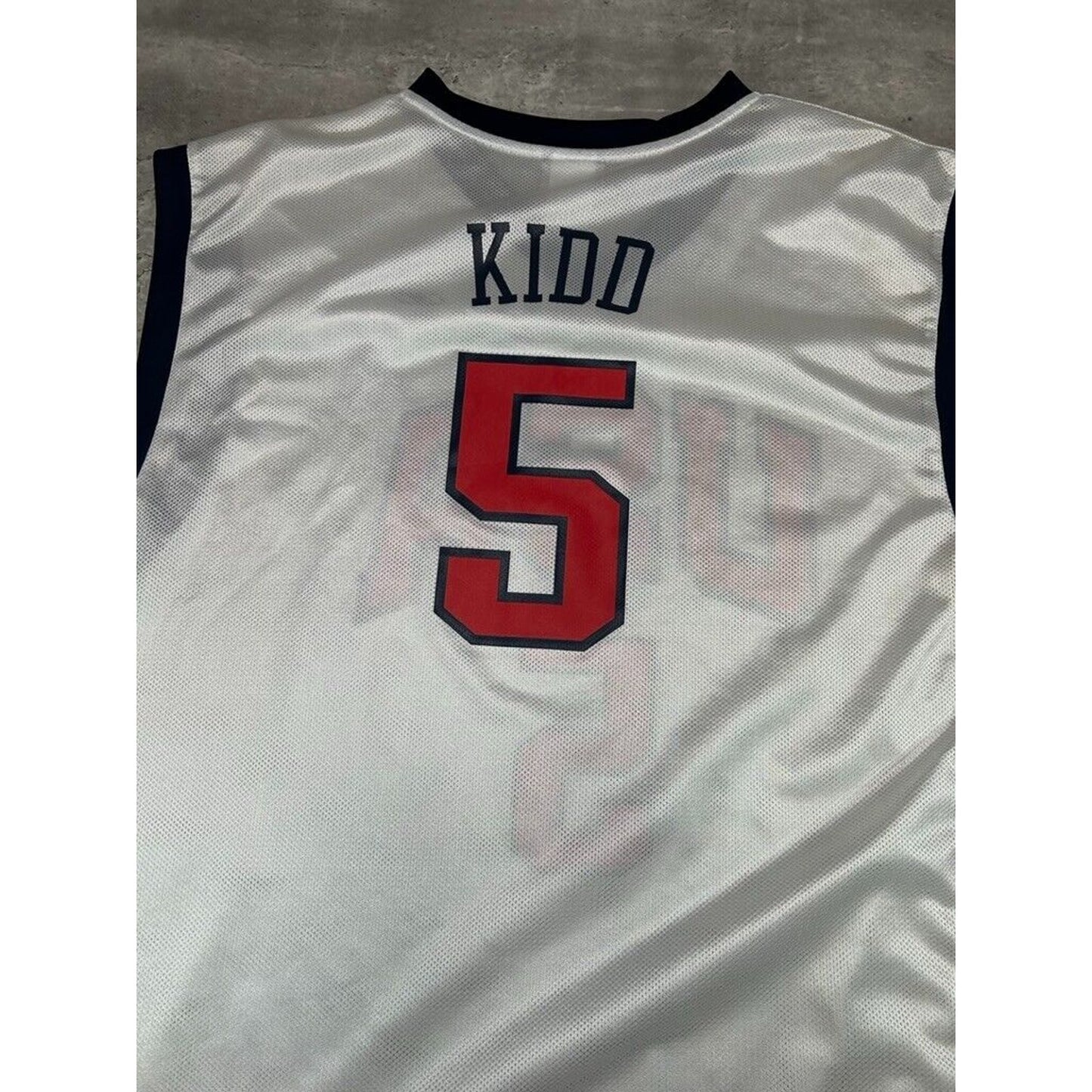 Vintage Jason Kidd #5 USA Olympics Dream Team Reebok Basketball Jersey Size 2XL