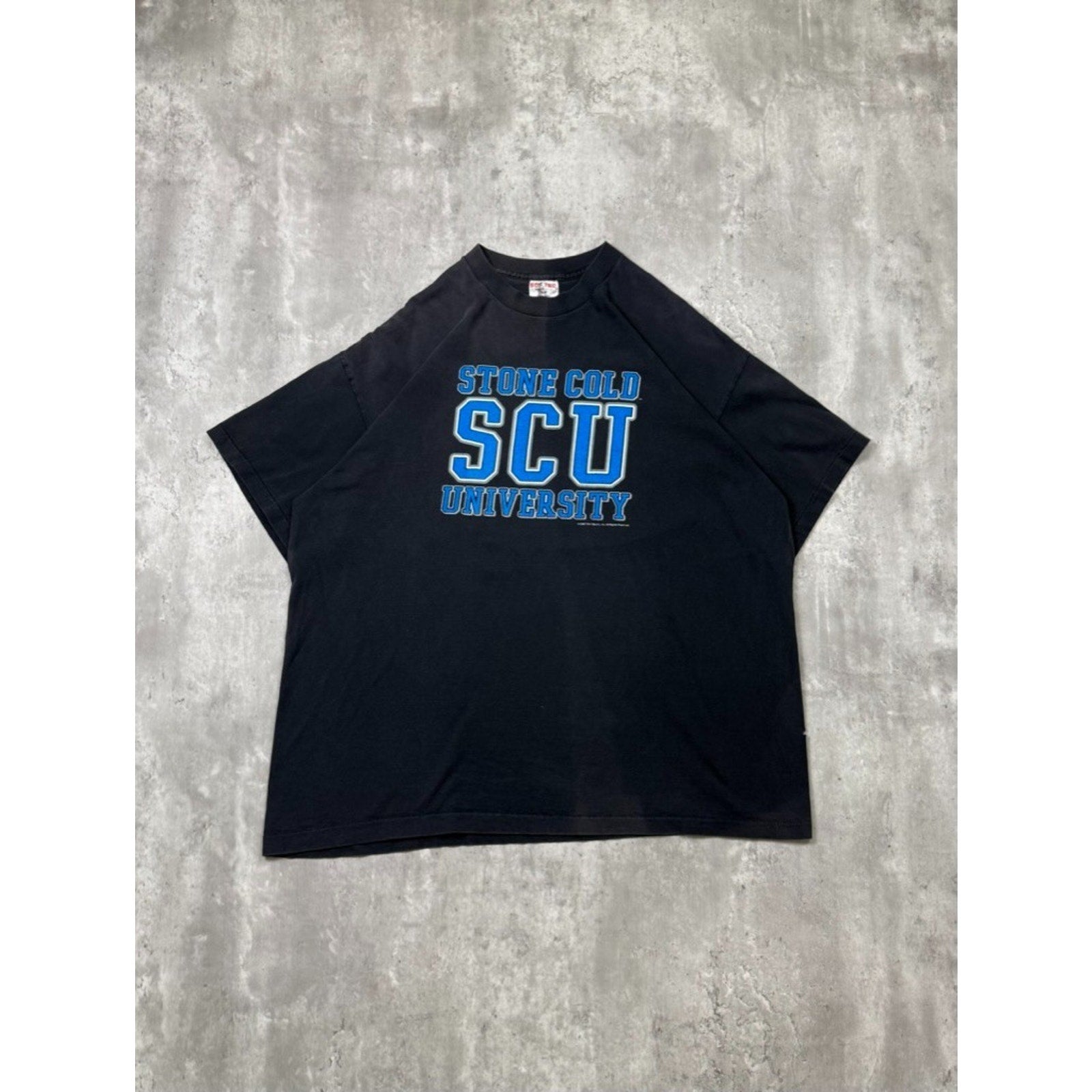Vintage 1998 WWF Stone Cold University Wrestling Graphic T-Shirt Size 2XL