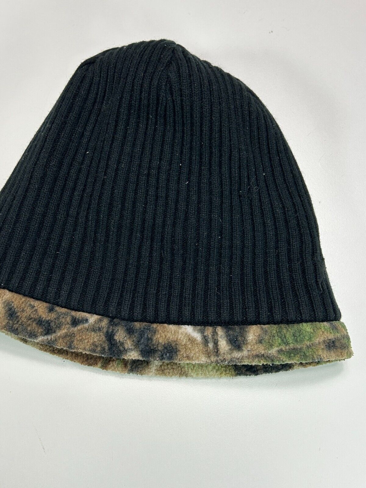 Vintage Reversible Camo Hunting Toque Embroidered Hat OSFA