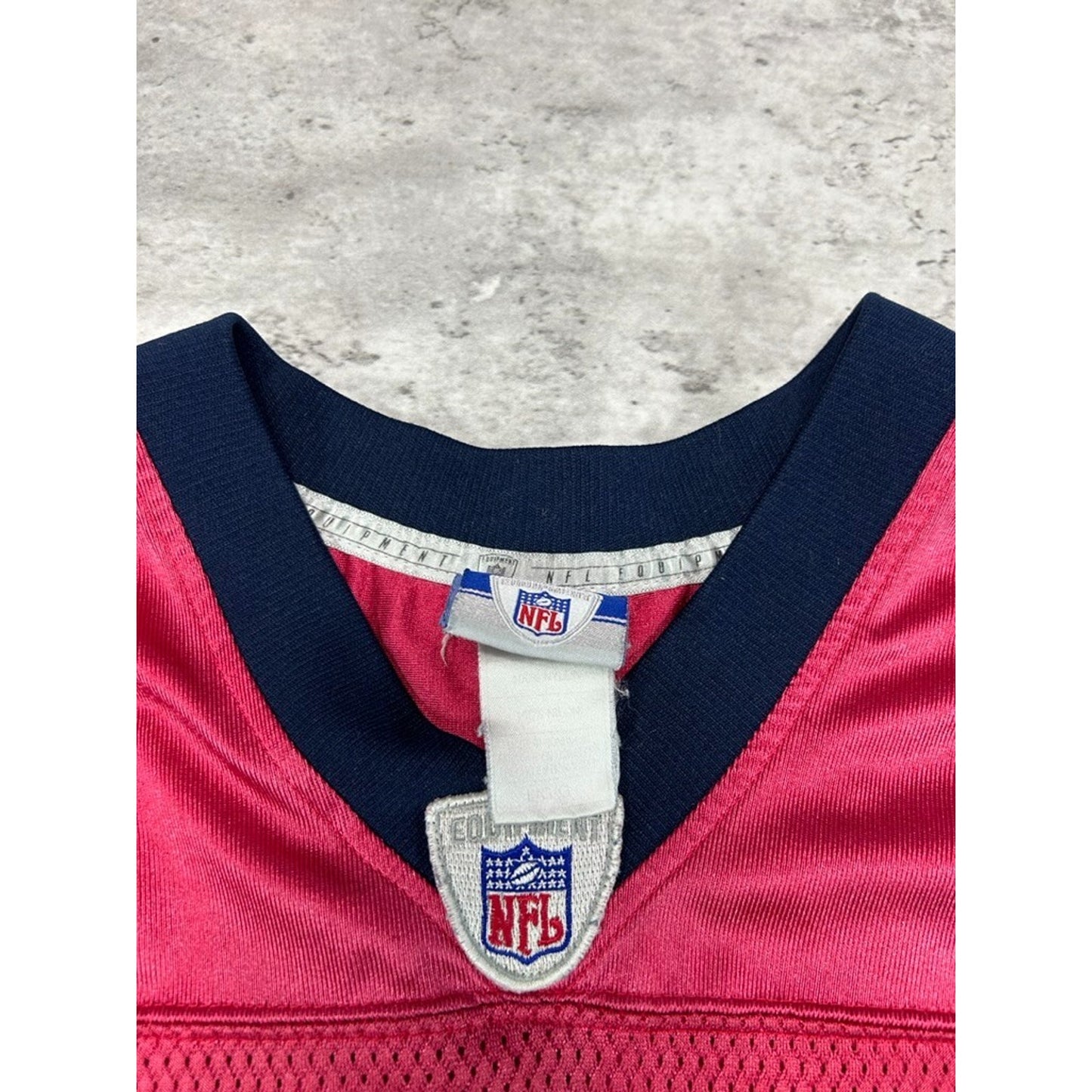 Vintage David Carr #8 Houston Texans NFL Reebok Football Jersey Size Large Red