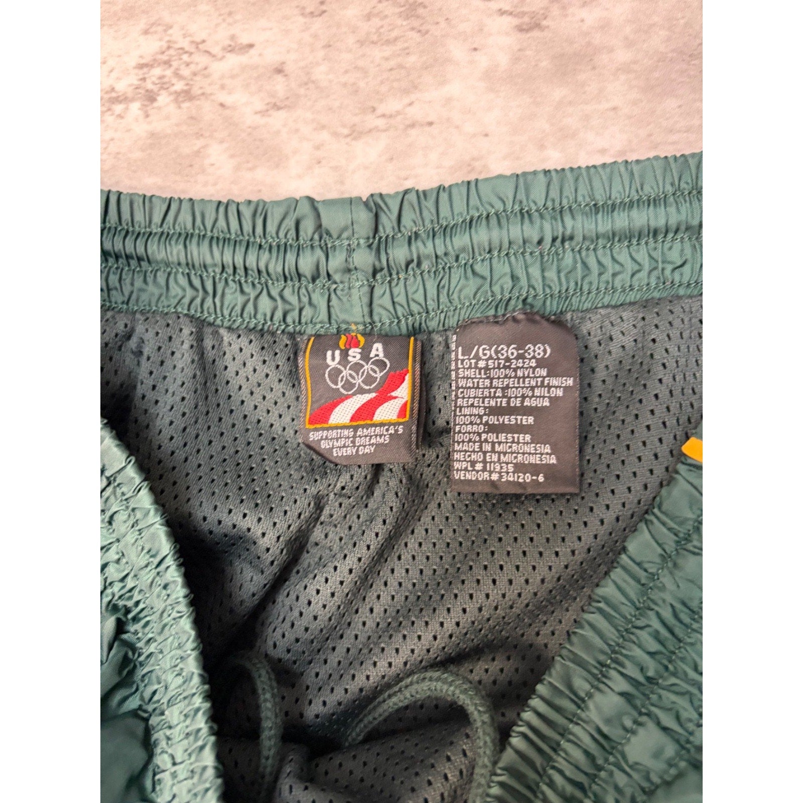 Vintage 90s USA Olympics Nylon Track Pants Size Large