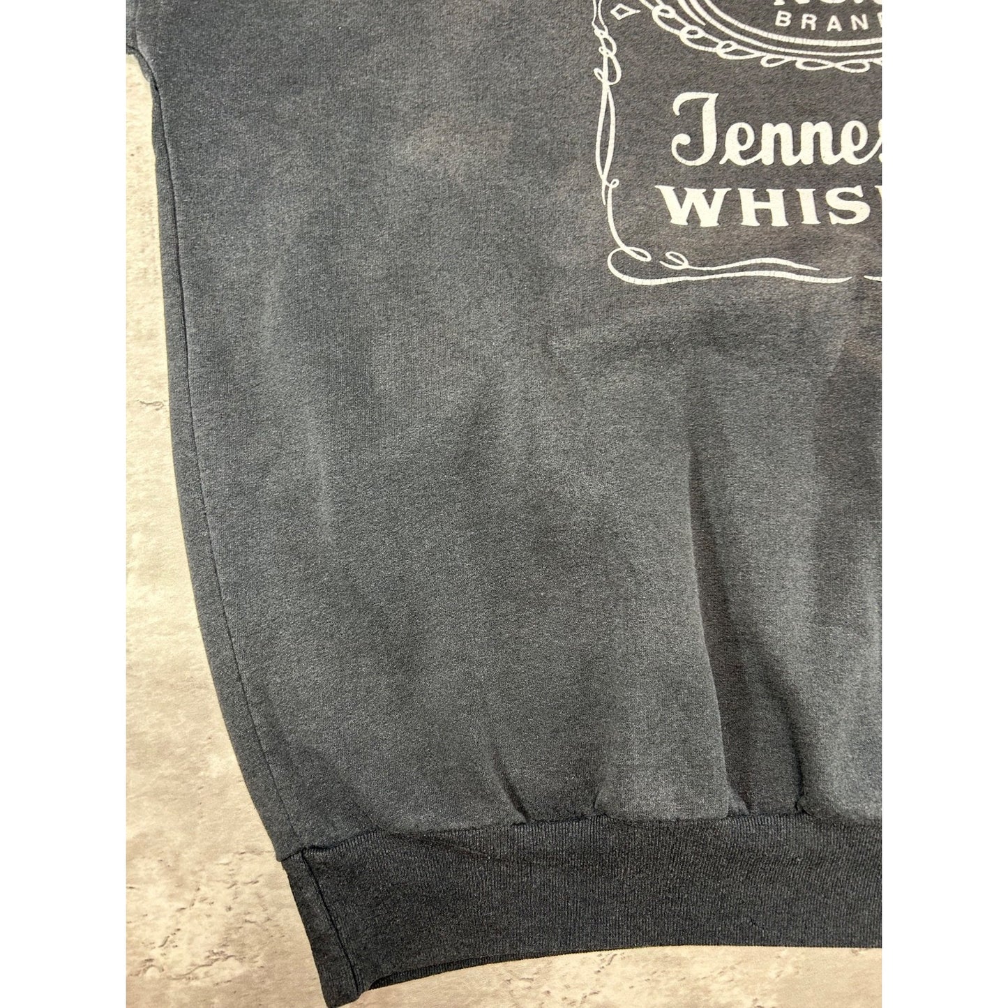 Vintage 1998 Jack Daniels Whiskey Classic Graphic Sweatshirt Size 2XL Black