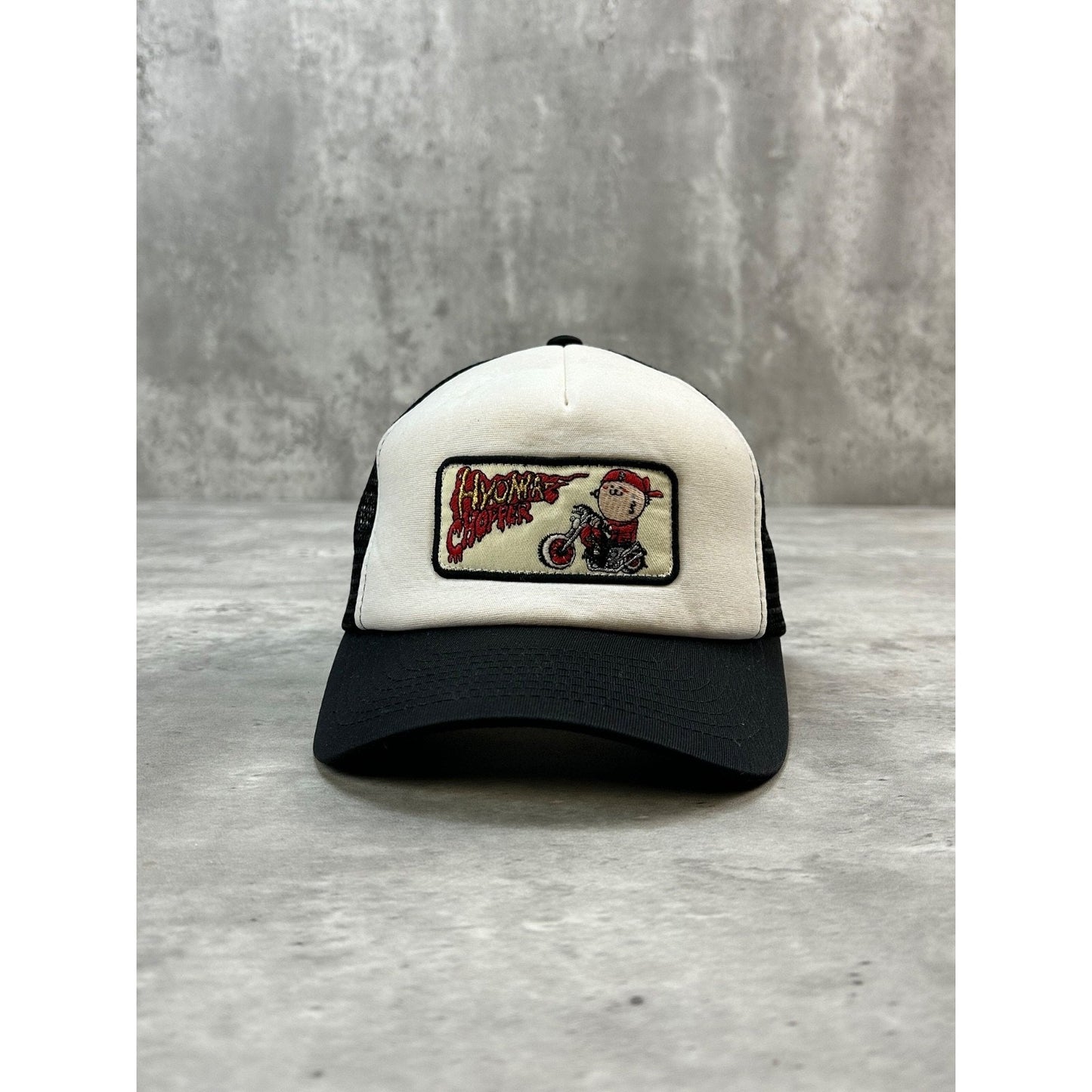 Vintage Hyoma Choppers Embroidered Patch Trucker Snapback Hat OSFA