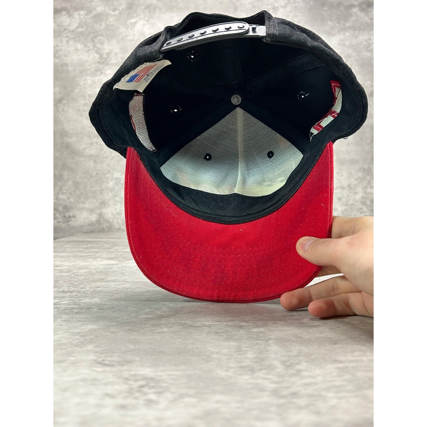 Vintage Budweiser Racing Embroidered Spellout Nascar Snapback Hat OSFA