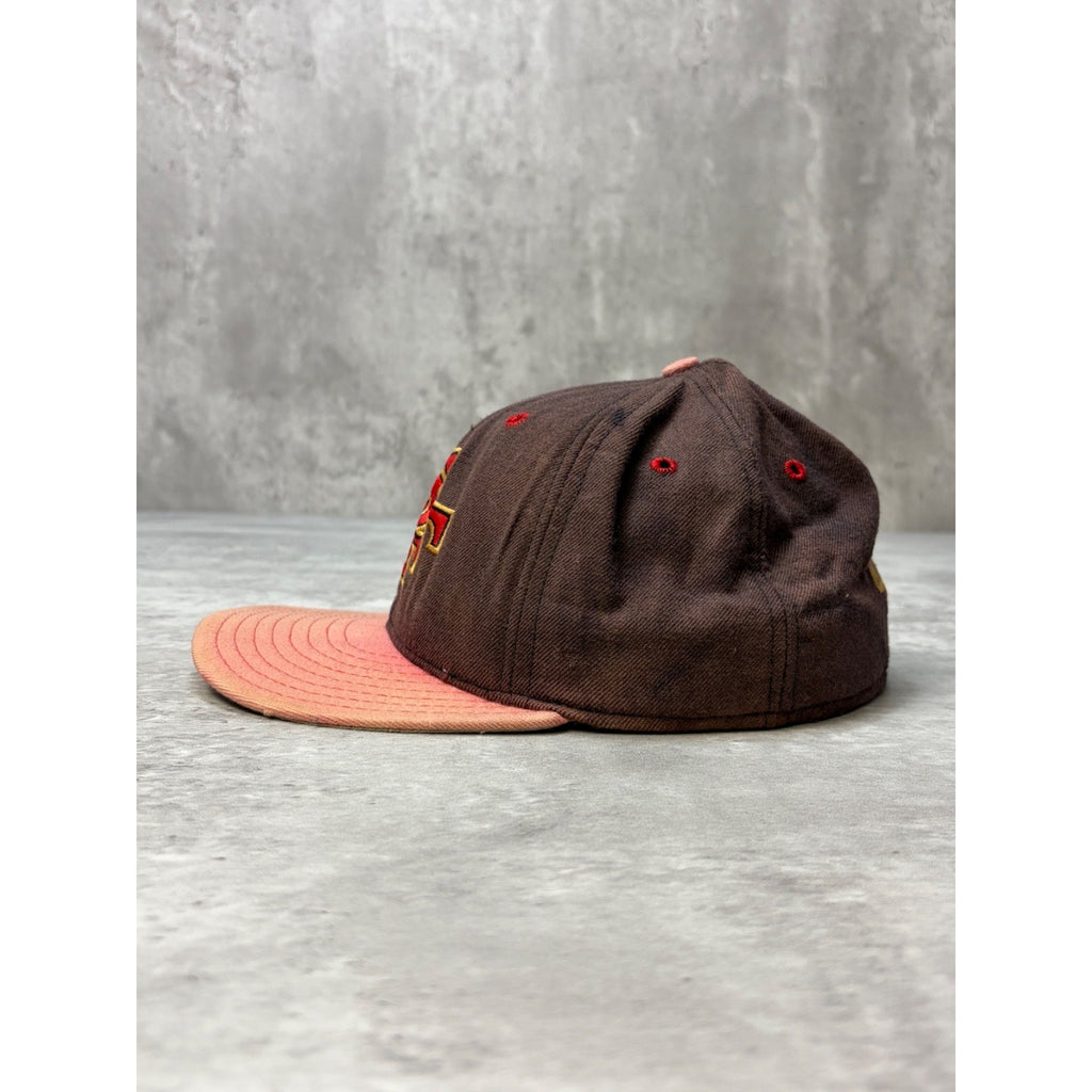 Vintage San Fransisco 49ers NFL Embroidered New Era Fitted Hat Size 7 1/8