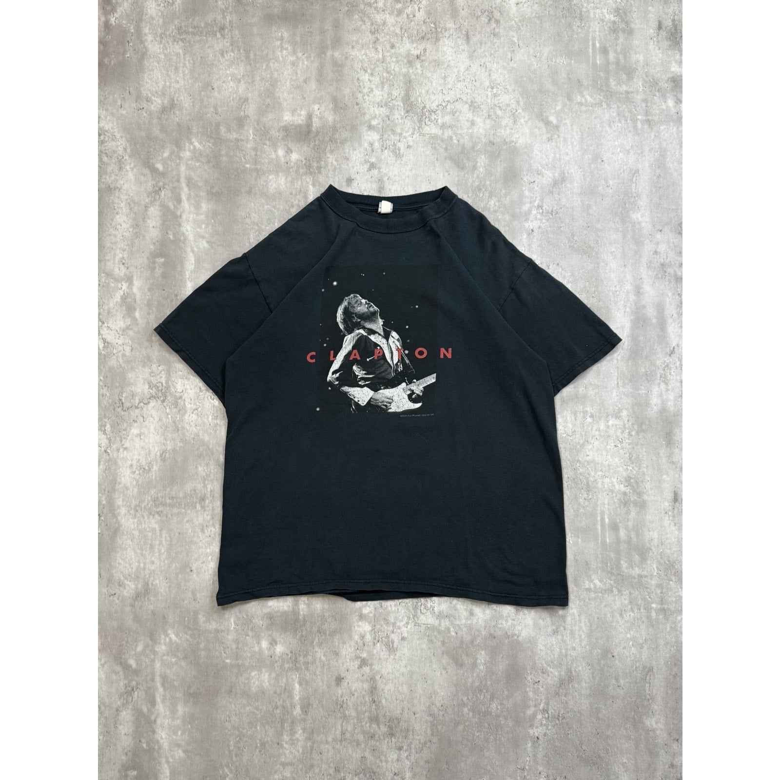 Vintage 2004 Eric Clapton Rock Music Tour Graphic T-Shirt Size Large Black