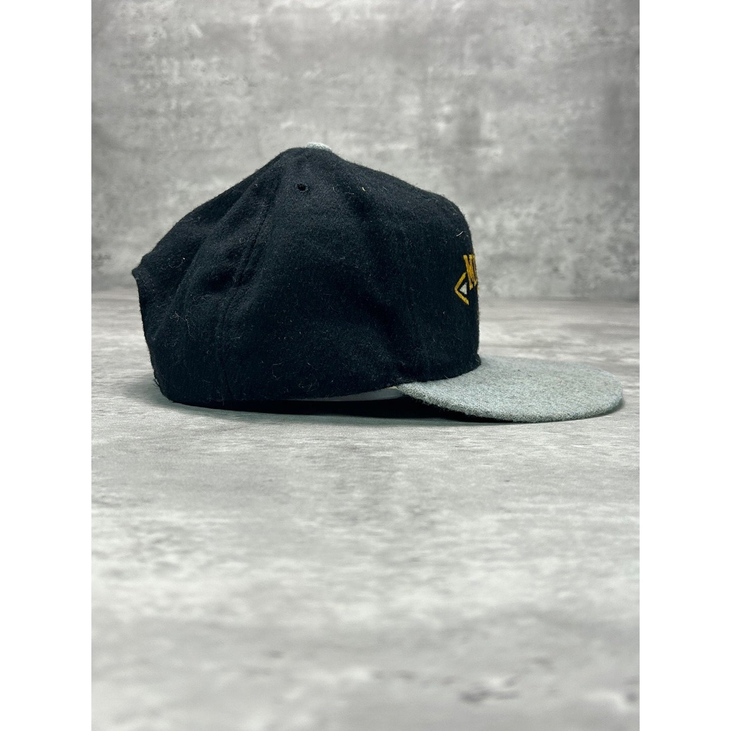 Vintage 90s Michigan Tech University Embroidered Spellout Snapback Hat OSFA
