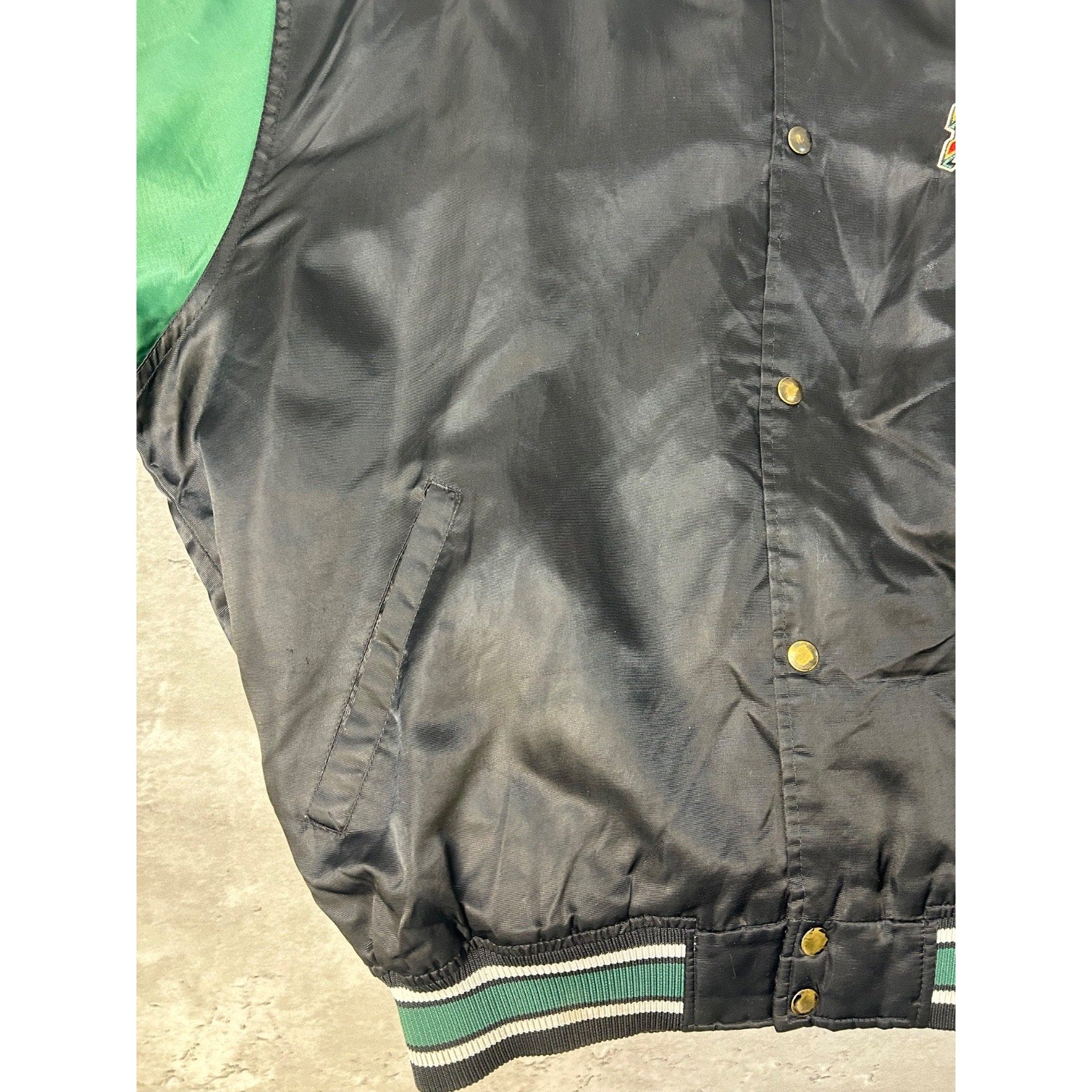 Vintage 90s Buffalo Bisons MiLB Starter Satin Bomber Jacket Size XL