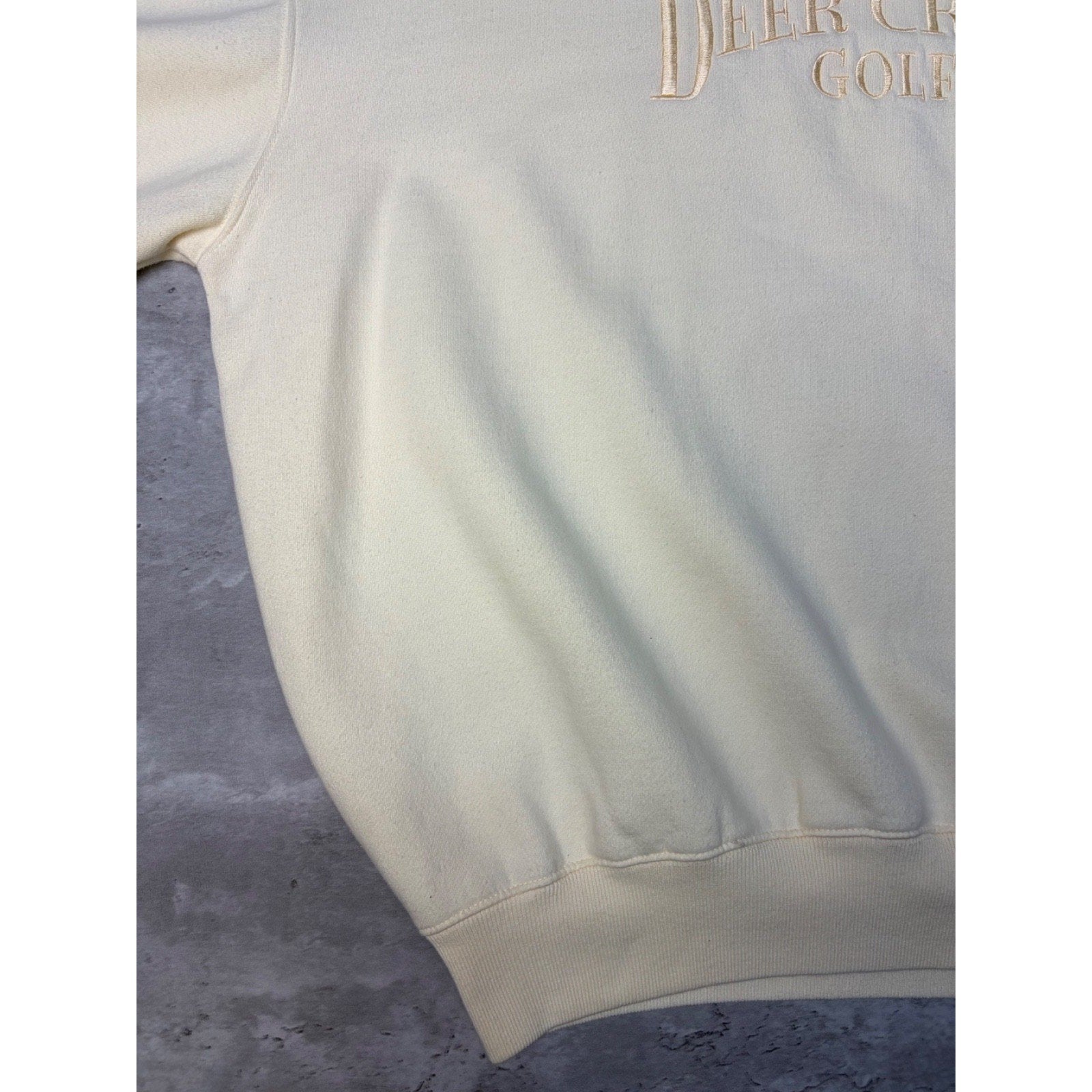 Vintage Deer Creek Golf Embroidered Spellout Sweatshirt Size XL