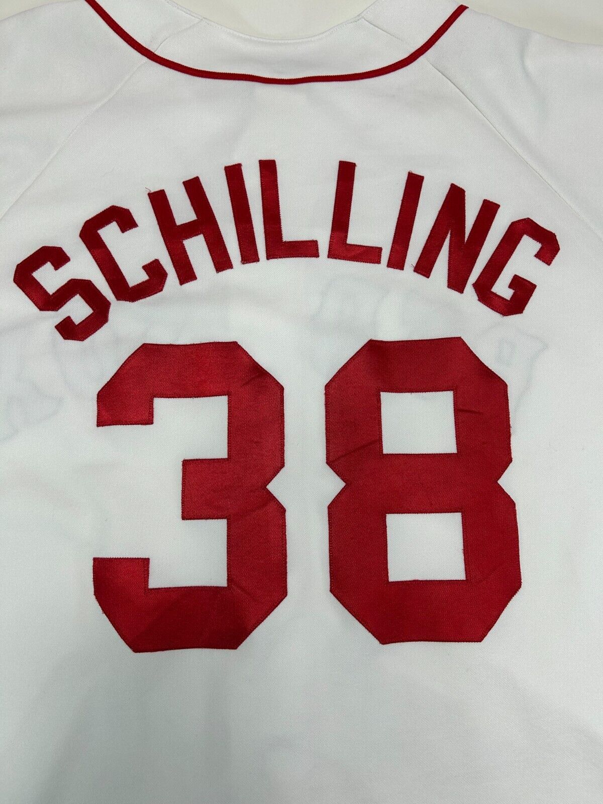 Vintage 2004 Curt Schilling #38 Boston Red Sox Majestic Stitched Jersey Size XL