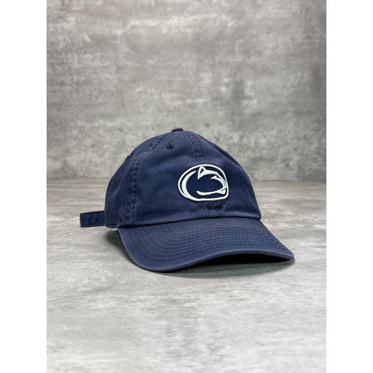 Penn State Nittany Lions NCAA Embroidered Logo Strapback Hat OSFA Navy Blue
