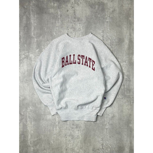 Vintage 90s Ball State NCAA Champion Reverse Weave Sweatshirt Size Large