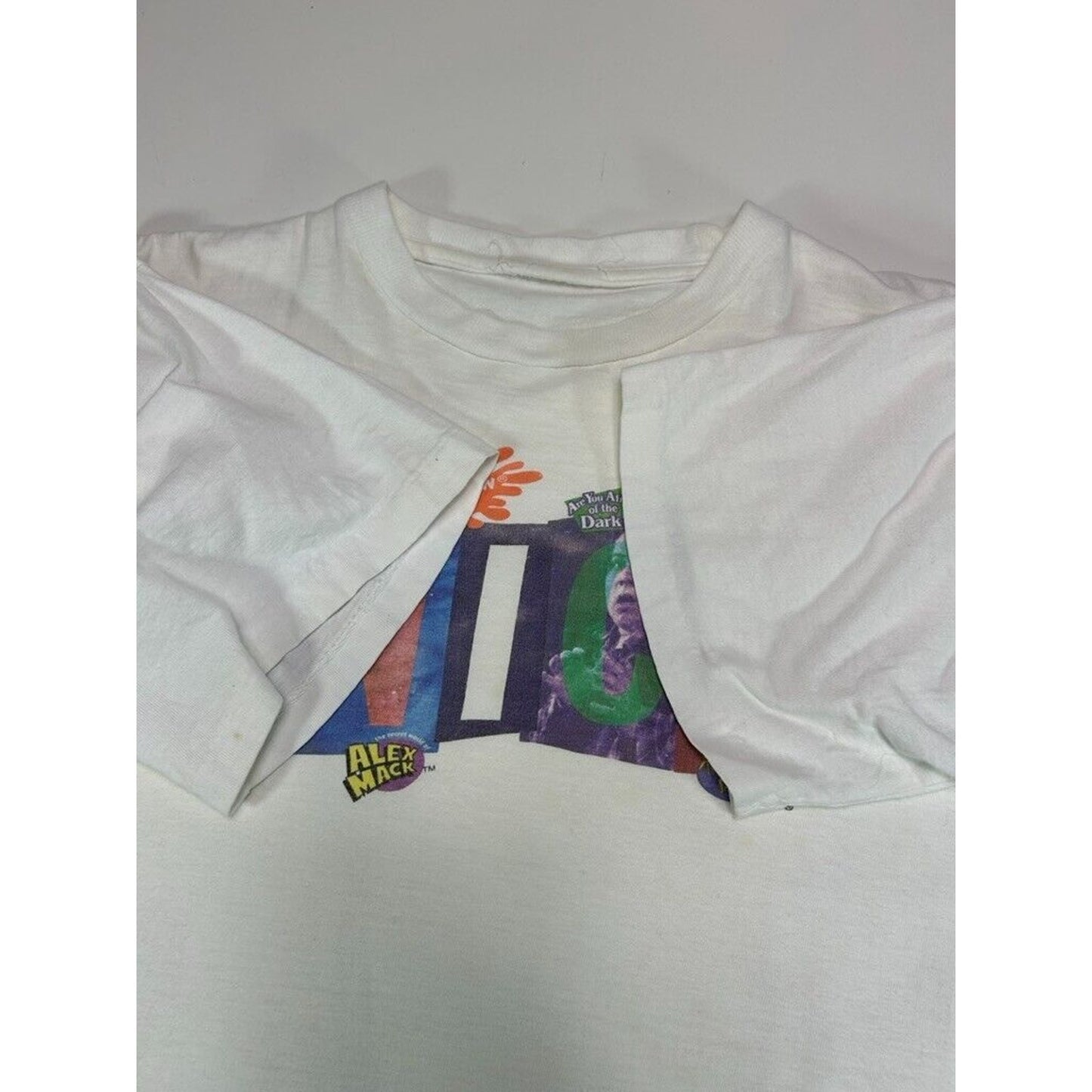 Vintage 90s Nickelodeon Snick TV Promo Graphic T-Shirt Size Large