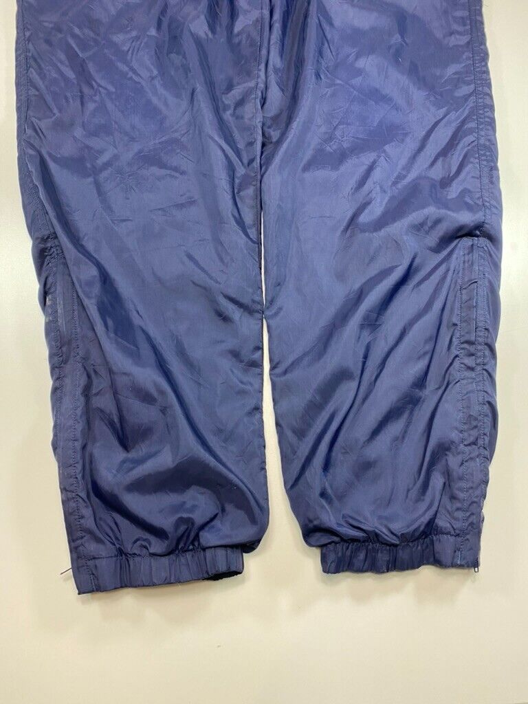 Vintage 90s Adidas Insulated Adjustable Nylon Splash Pants Size 32W Blue