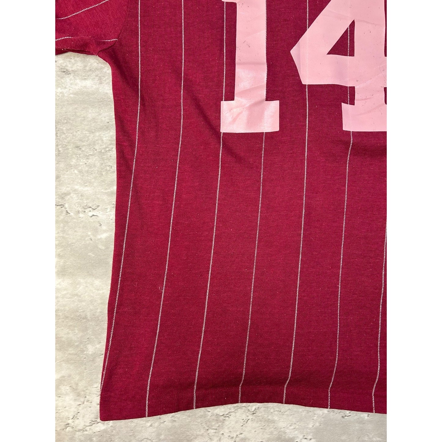Vintage 70s/80s Adidas #14 Pinstripe Soccer Jersey YOUTH Size XL