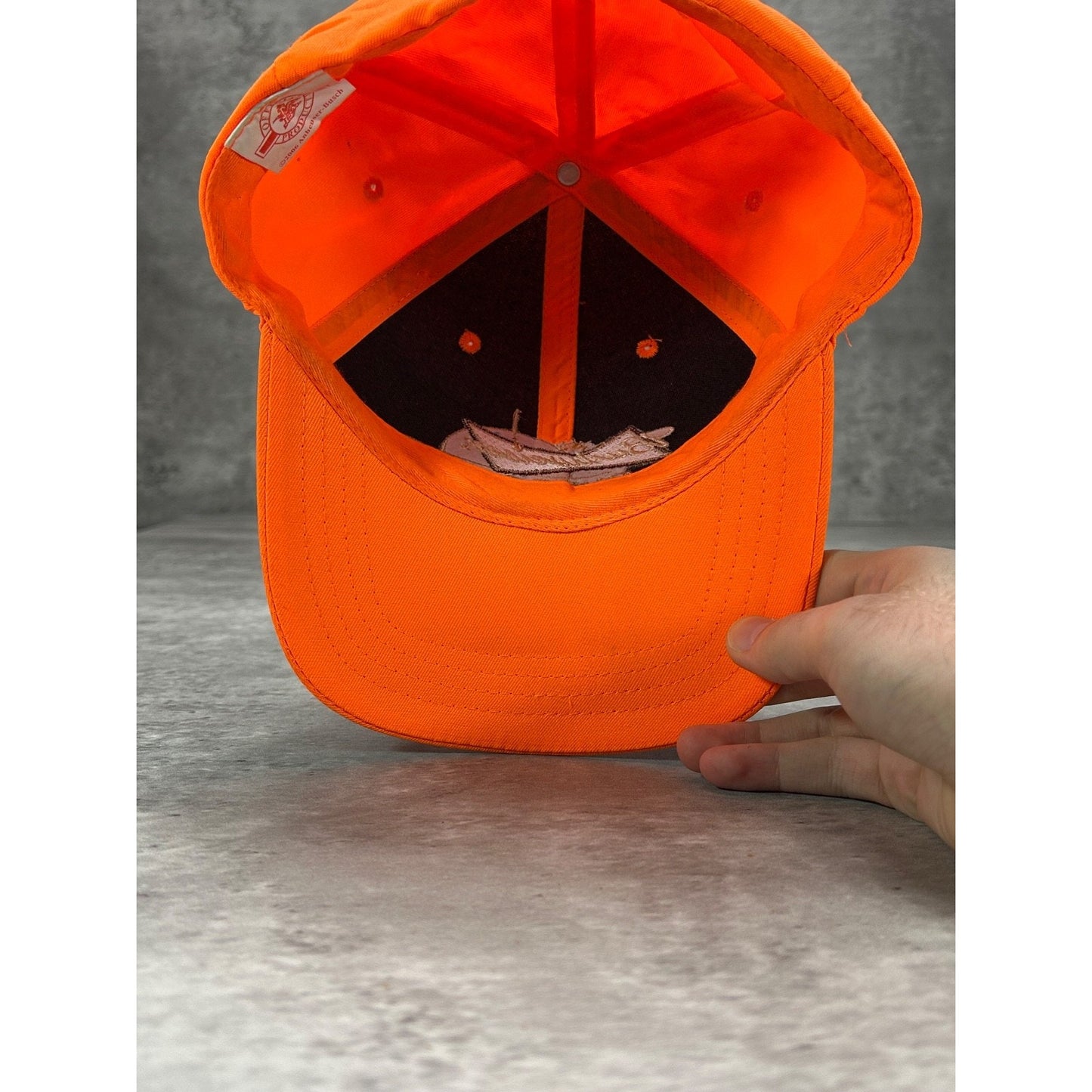 Vintage 90s Budweiser Outdoors Embroidered Beer Promo Hunting Strapback Hat OSFA