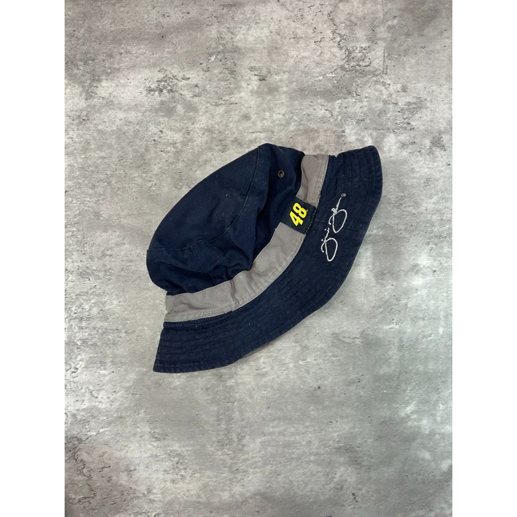 Vintage Jimmie Johnson #48 Nascar Racing Embroidered Bucket Hat OSFA