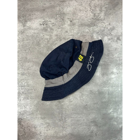 Vintage Jimmie Johnson #48 Nascar Racing Embroidered Bucket Hat OSFA
