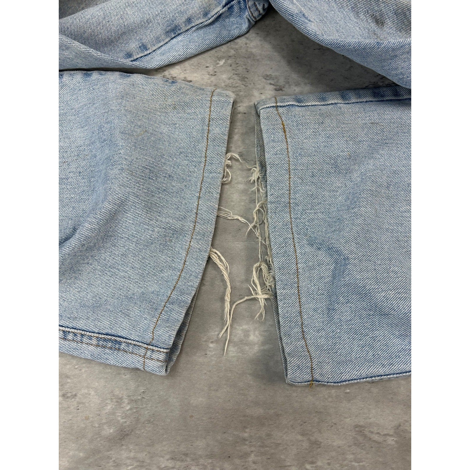 Vintage 90s Guess Jeans Light Wash Denim Carpenter Pants Size 36
