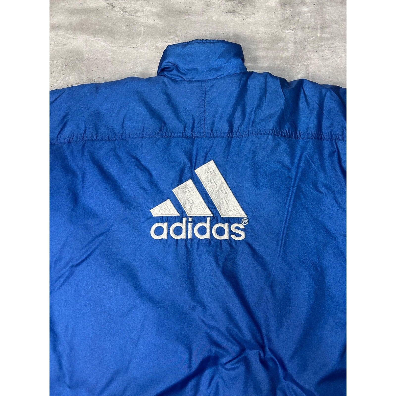 Vintage 90s Adidas Embroidered Logo Insulated Full Zip Jacket Size XL