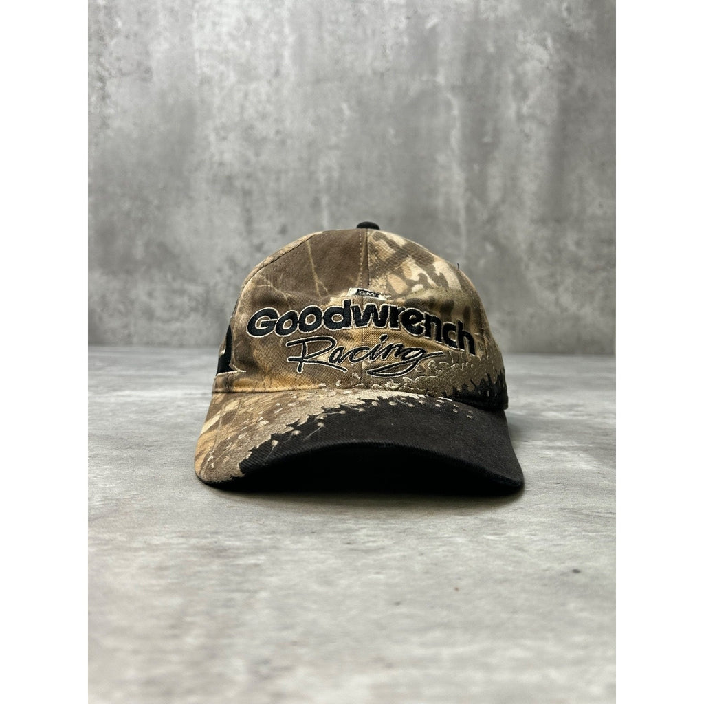 Vintage Goodwrench Racing Embroidered Nascar Tree Camo Strapback Hat OSFA