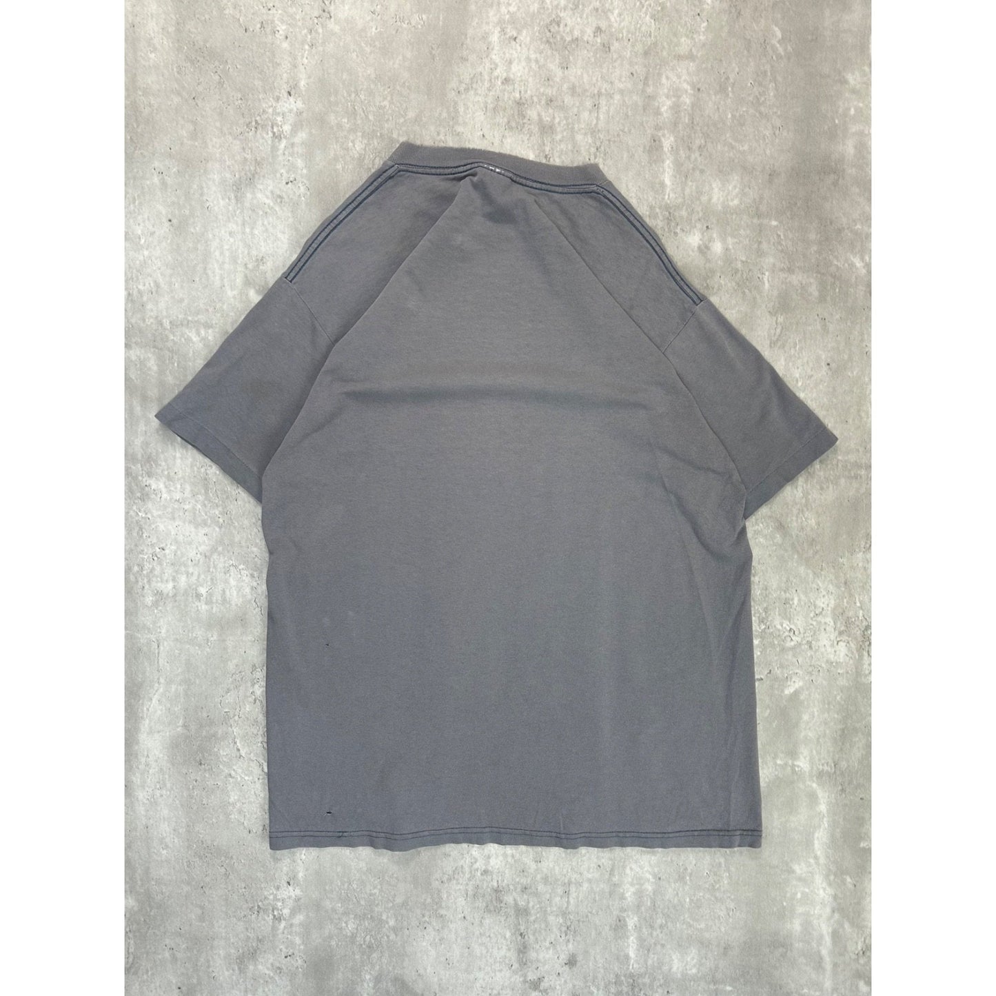 Vintage 90s Will Bullas Duck Tape Art Graphic T-Shirt Size Large Black