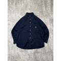 Vintage Nautica Embroidered Crest Long Sleeve Button Up Shirt Size Large
