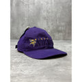 Vintage 90s Minnesota Vikings NFL Embroidered Spellout Strapback Hat OSFA