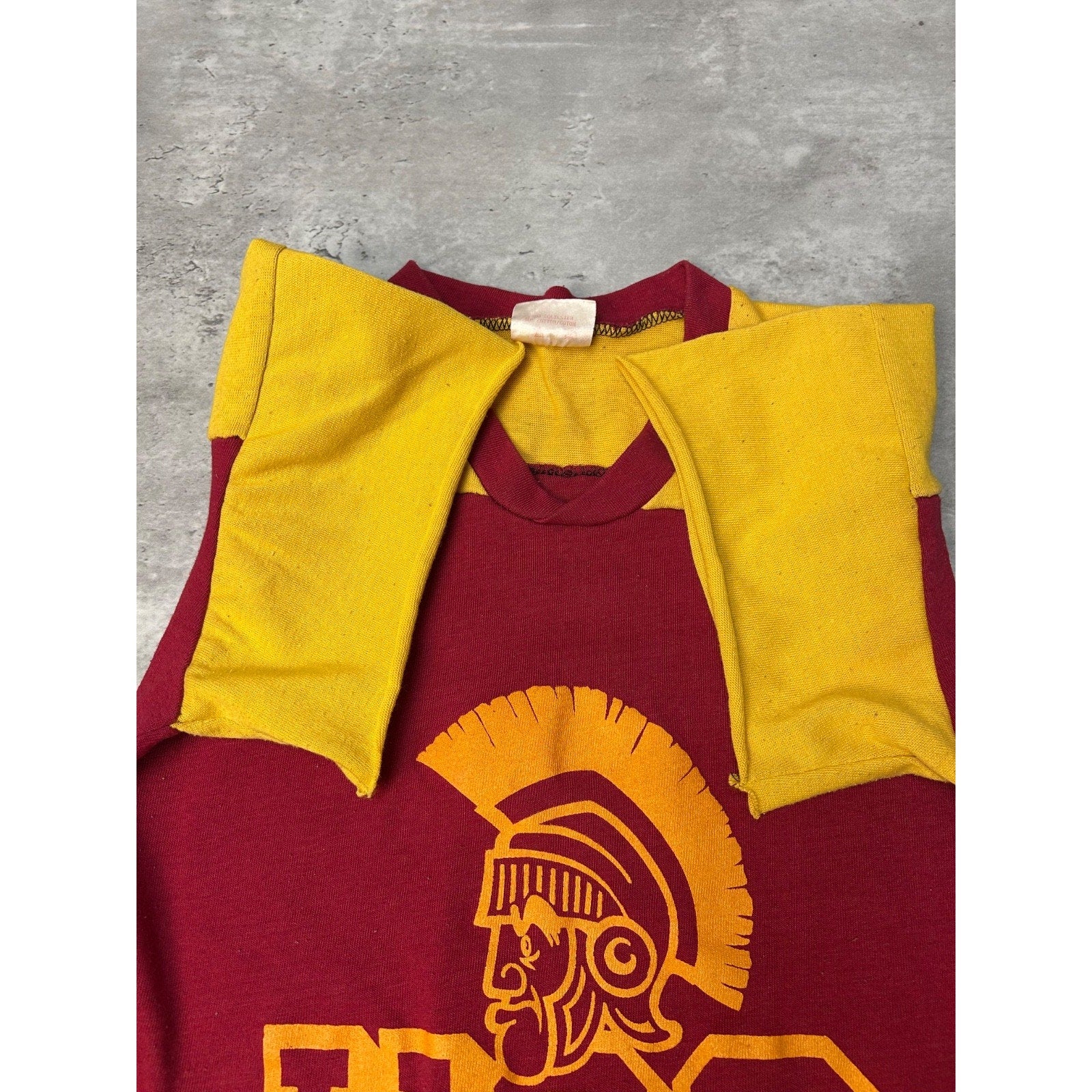 Vintage 70s/80s USC Trojans NCAA Graphic Football Jersey Size Medium