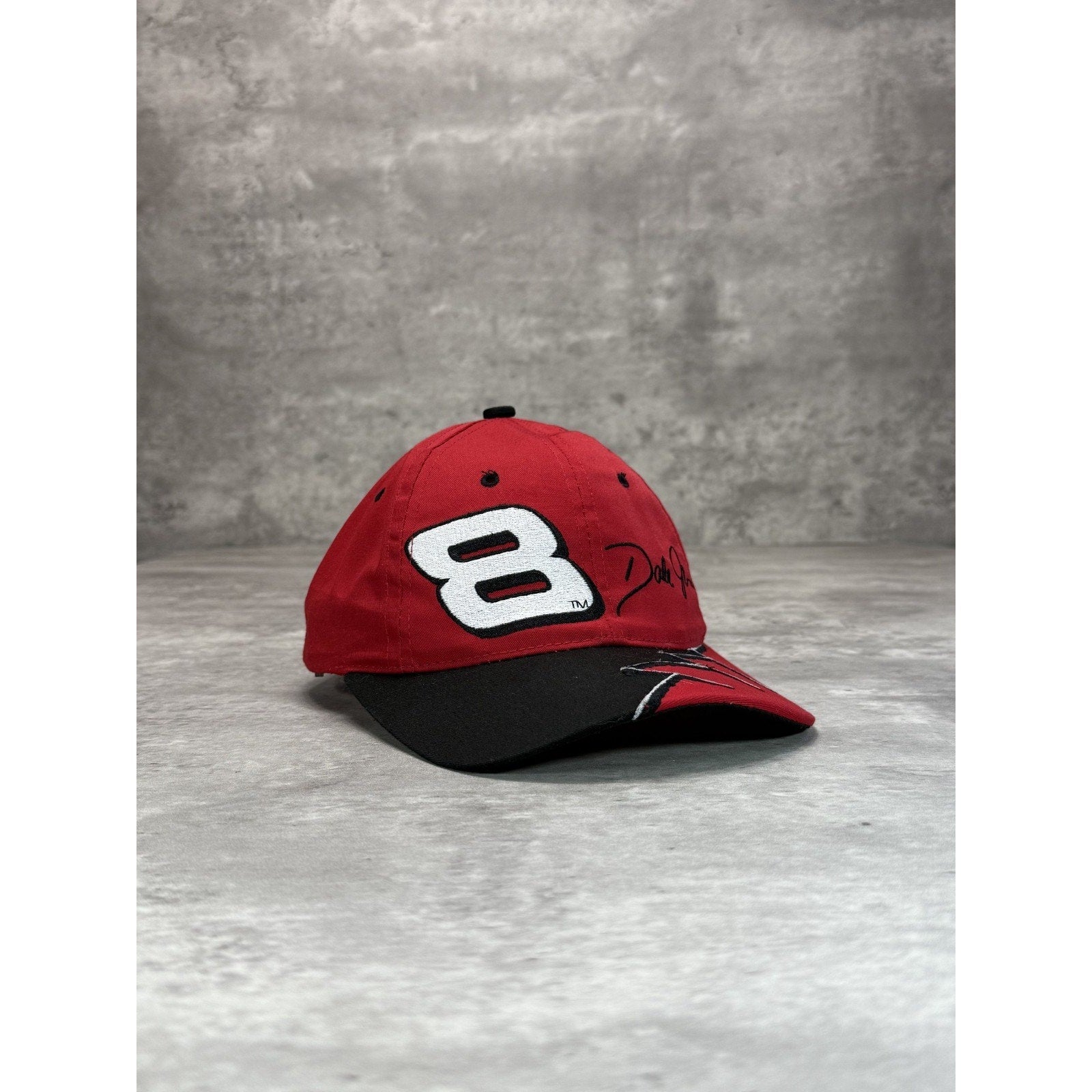 Vintage Dale Earnhardt #8 Embroidered Spellout Nascar Snapback Hat OSFA YOUTH