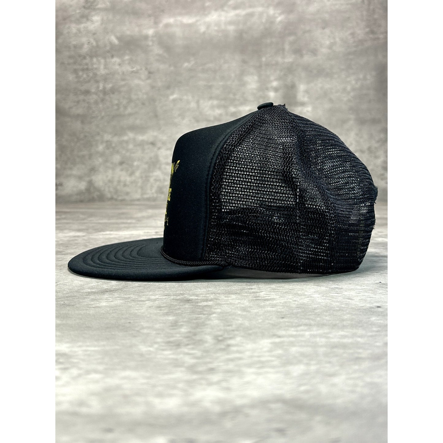 Vintage 80s/90s Modern Crane Service Graphic Spellout Trucker Snapback Hat OSFA