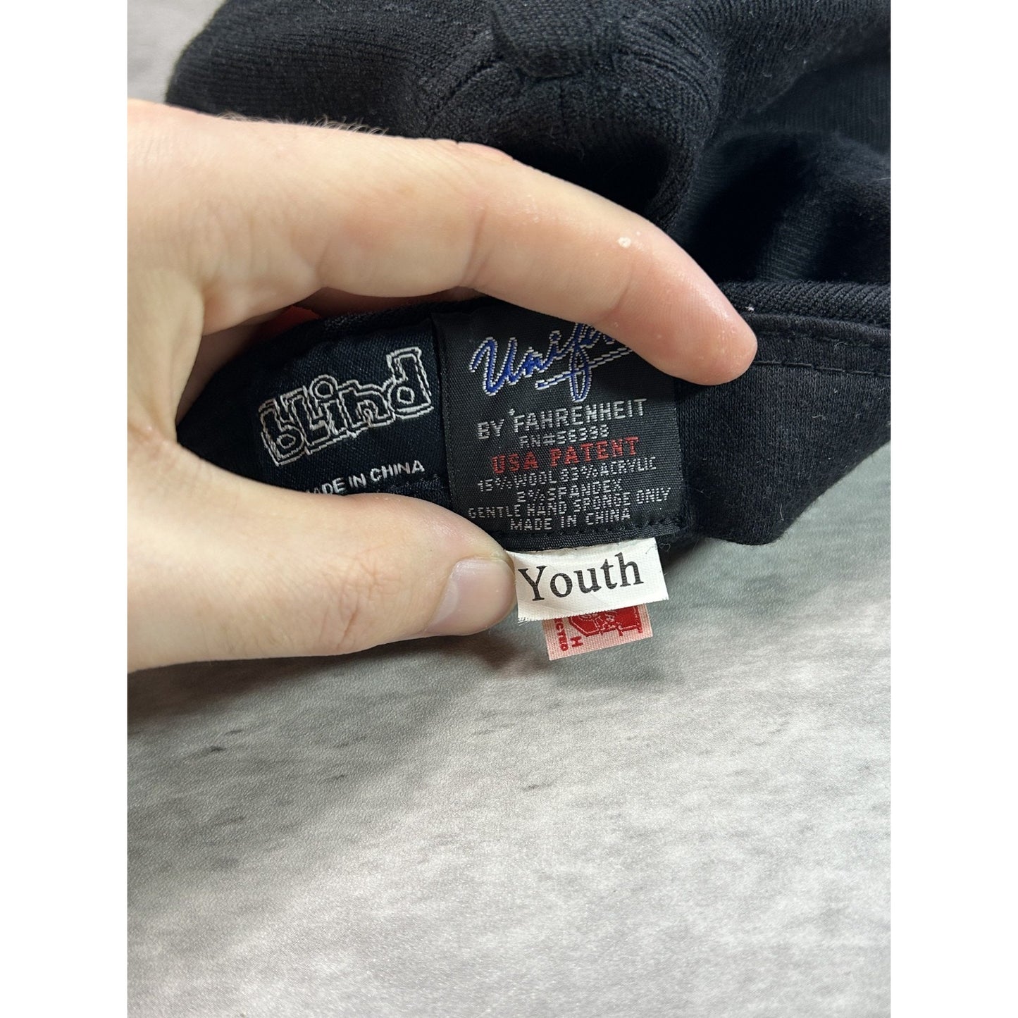 Vintage 2000s Blind Skateboards Embroidered Grim Reaper Flex Fit Hat OSFA YOUTH