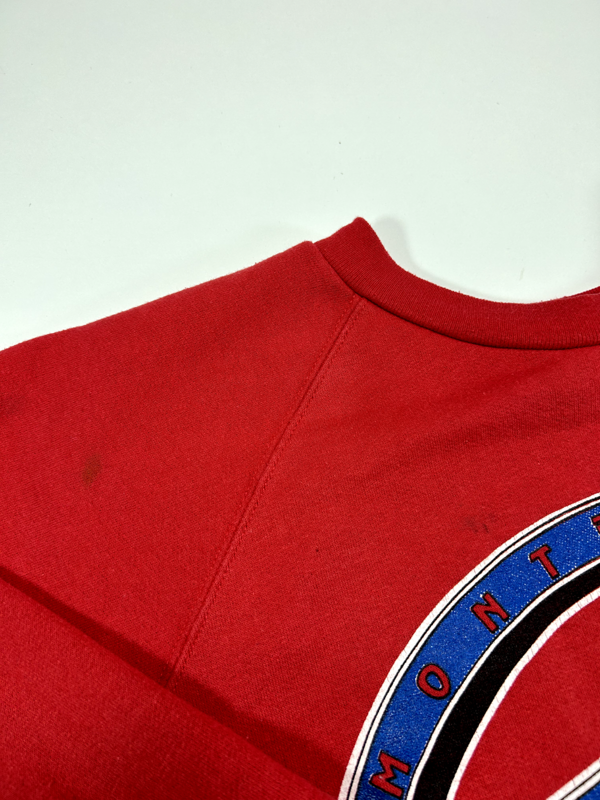 Vintage 1991 Montreal Canadiens NHL Retro Graphic Spellout Sweatshirt Sz Medium