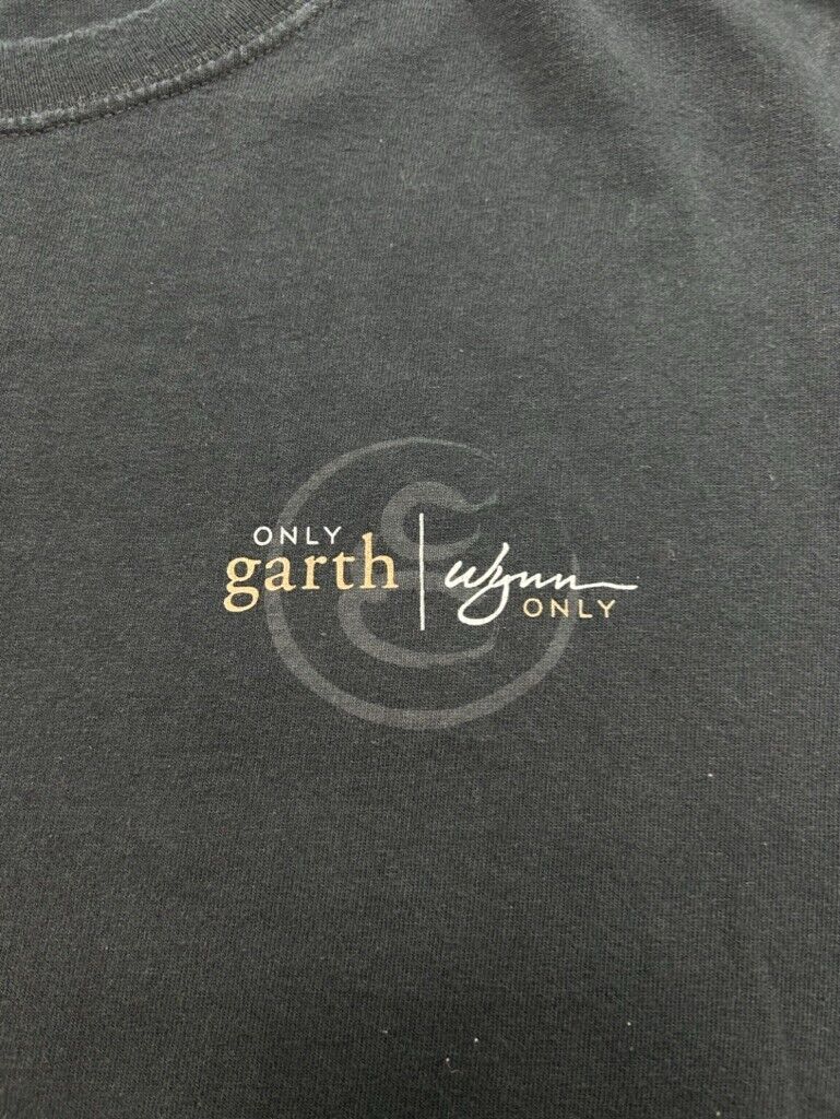 Vintage Garth Brooks Vegan Wynn Only Country Music Graphic T-Shirt Size XL Black