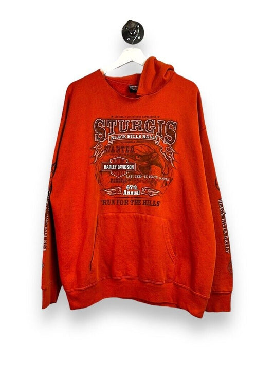 Vintage 2003 Harley Davidson Sturgis Bike Rally Hooded Sweatshirt Size XL