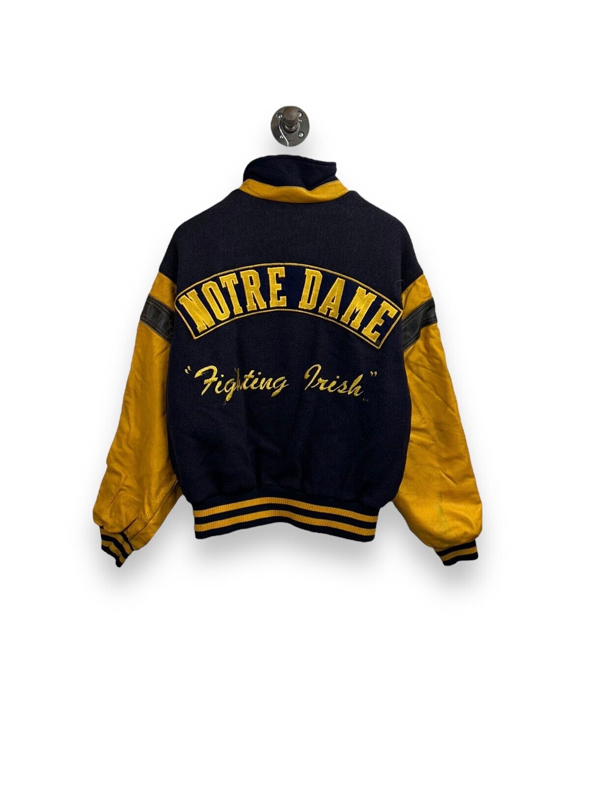 Vintage 80s University of Notre Dame Fighting Irish NCAA Varsity Jacket Size M