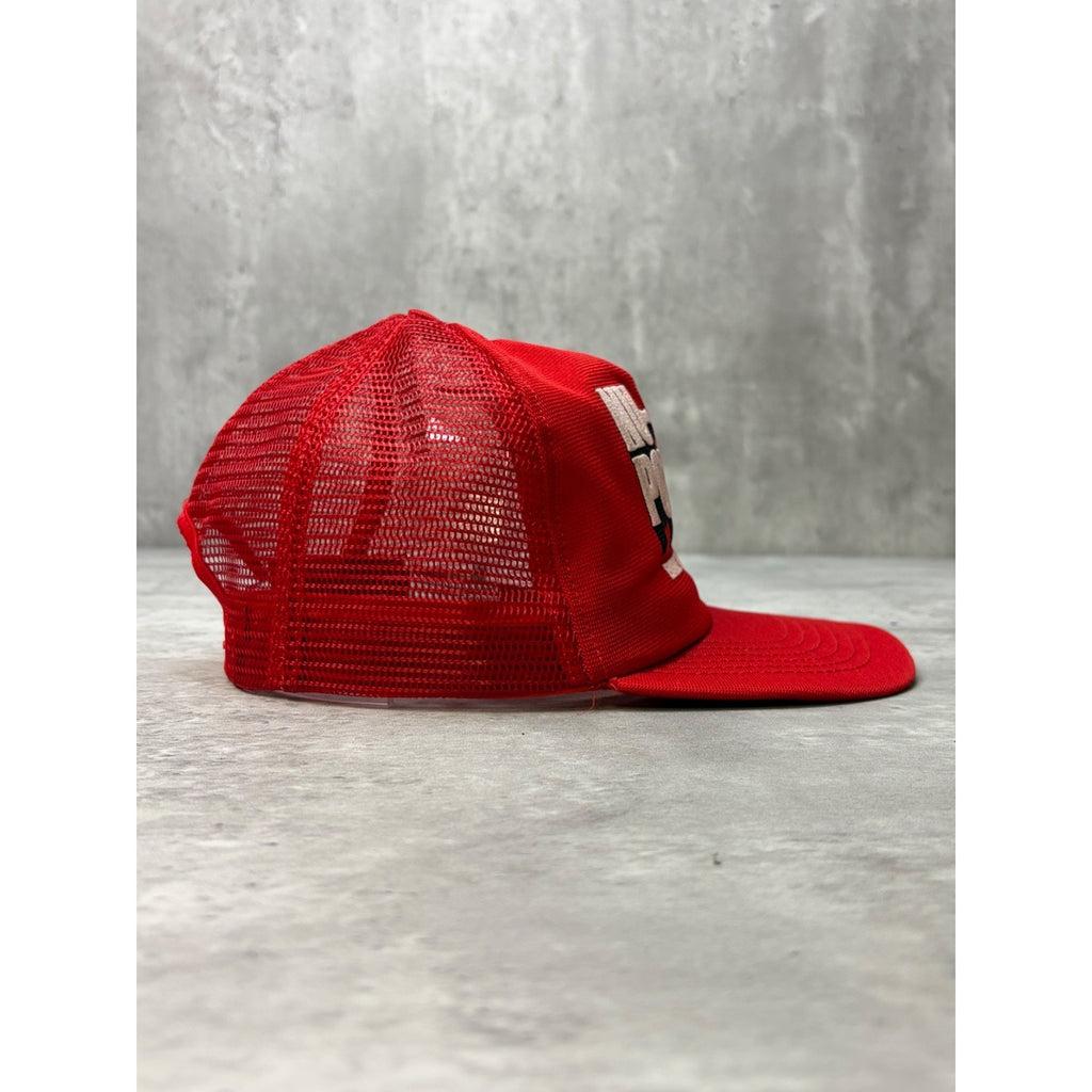 Vintage 80s/90s Nu-Gunk Power Engine Treatment Trucker Snapback Hat OSFA