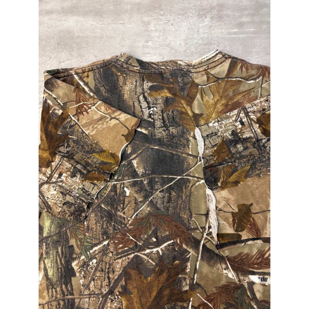 Vintage Liberty Realtree AP Hunting Camo T-Shirt Size Large