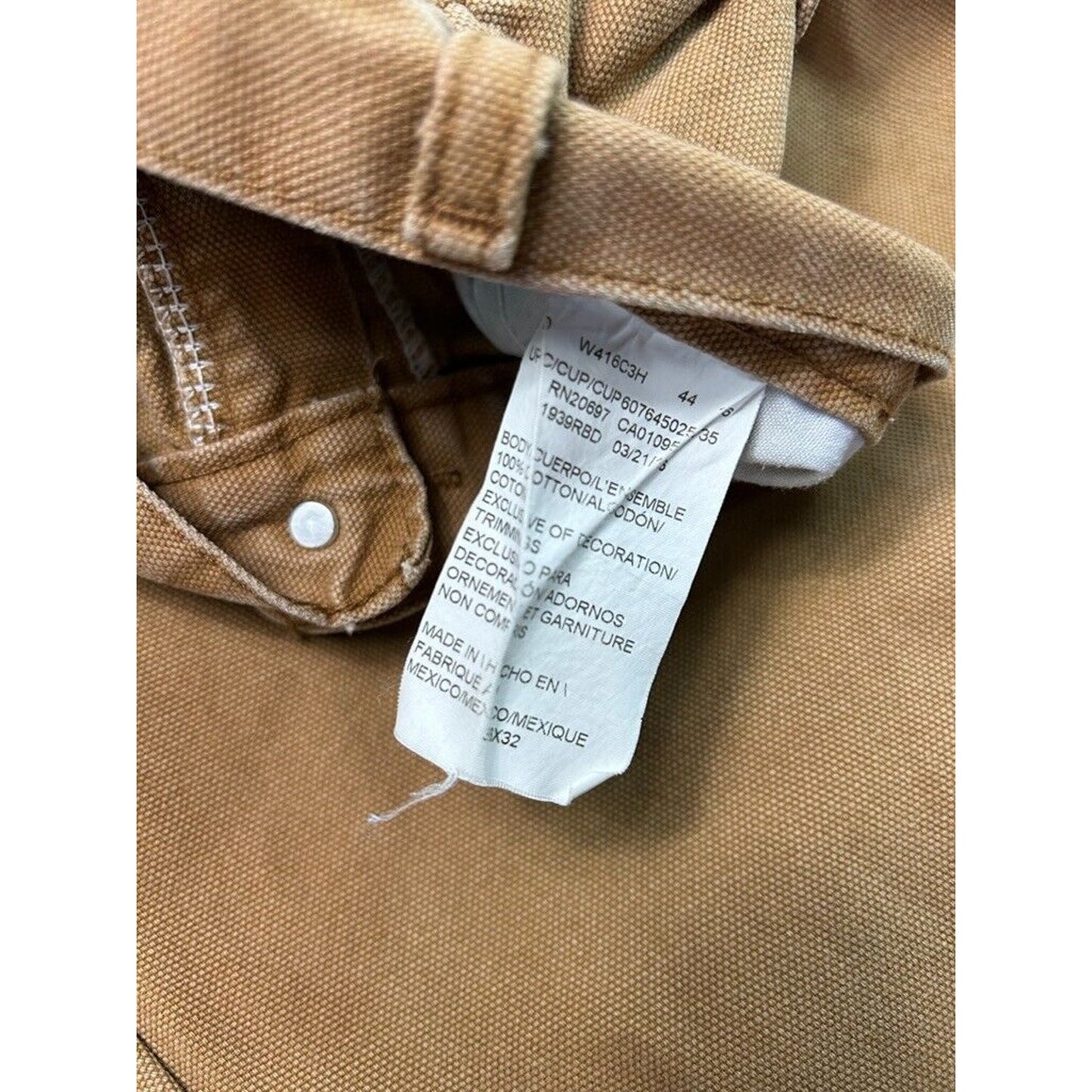Vintage Dickies Canvas Workwear Carpenter Pants Size 38 Beige