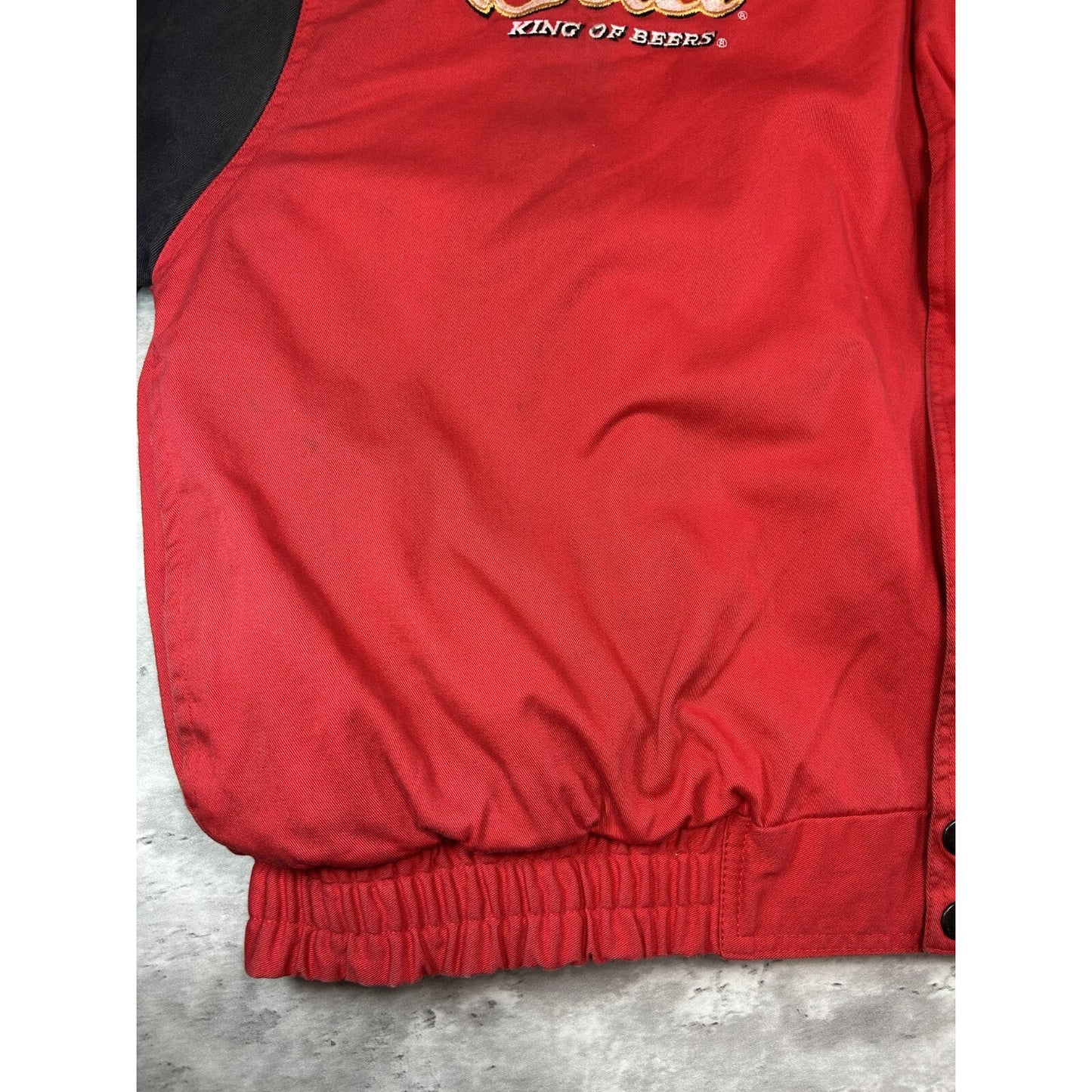 Vintage Dale Earnhardt Jr #8 Budweiser Racing Nascar Racing Jacket Size Large