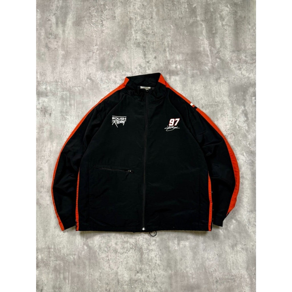 Vintage Kurt Busch #97 Nascar Roush Racing Embroidered WindbreakerJacket Sz 2XL