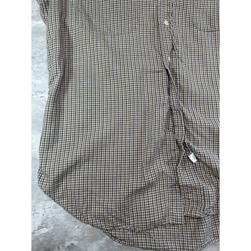 Vintage Polo Ralph Lauren Plaid Print Long Sleeve Button Up Shirt Size XL