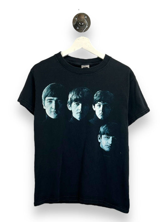 The Beatles Band Member Photo Graphic Rock Music T-Shirt Size Small Black