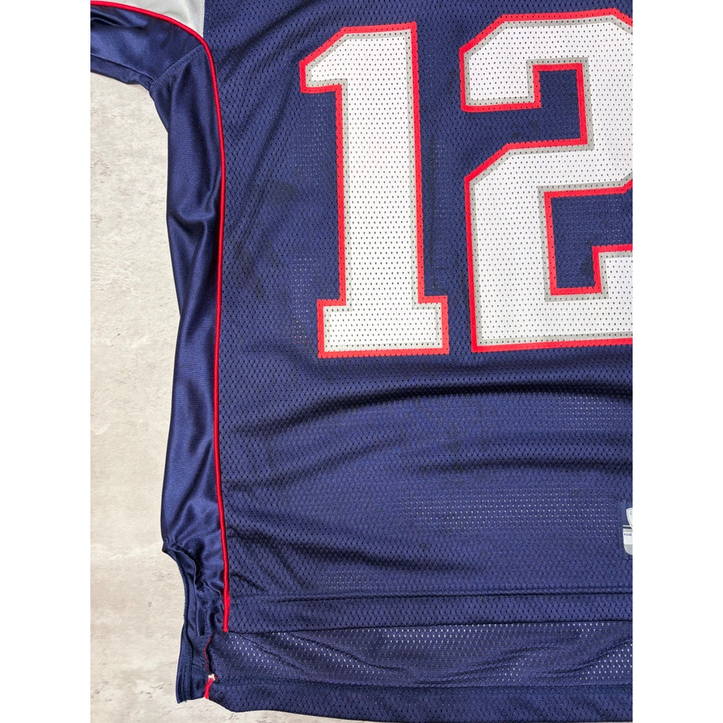 Vintage #12 Tom Brady New England Patriots NFL Reebok Football Jersey Sz Medium