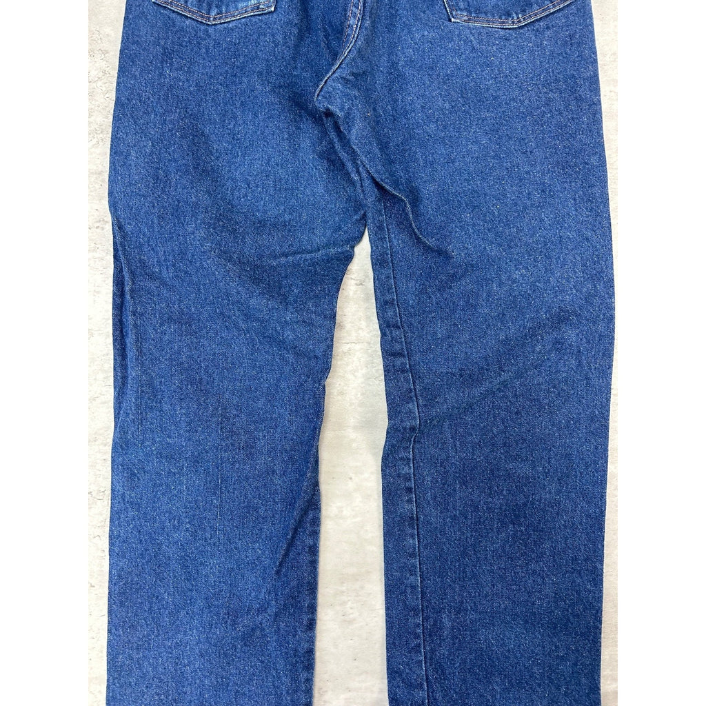Vintage 80s Wrangler Dark Wash Western Style Denim Pants Size 33 Blue