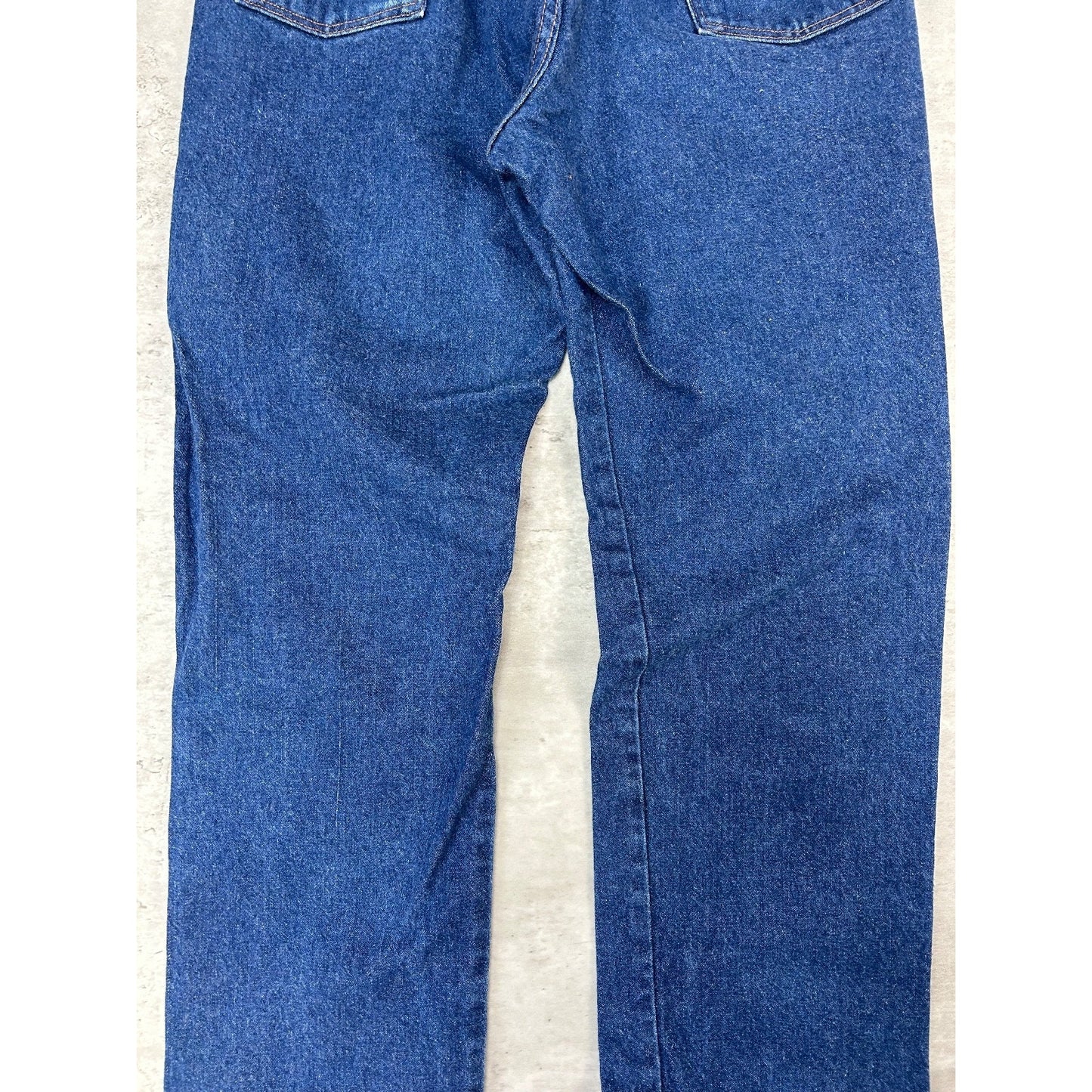 Vintage 80s Wrangler Dark Wash Western Style Denim Pants Size 33 Blue