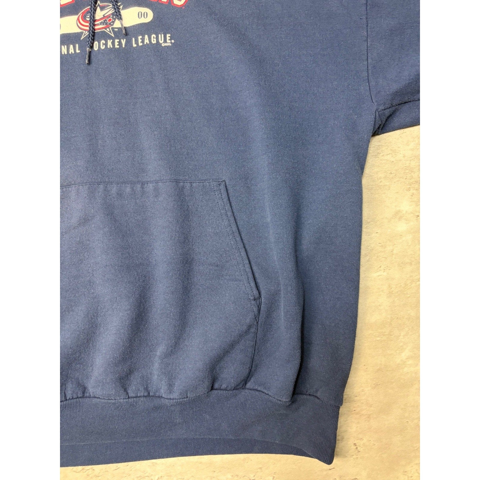 Vintage 2000 Columbus Blue Jackets NHL Hooded Sweatshirt Size 2XL