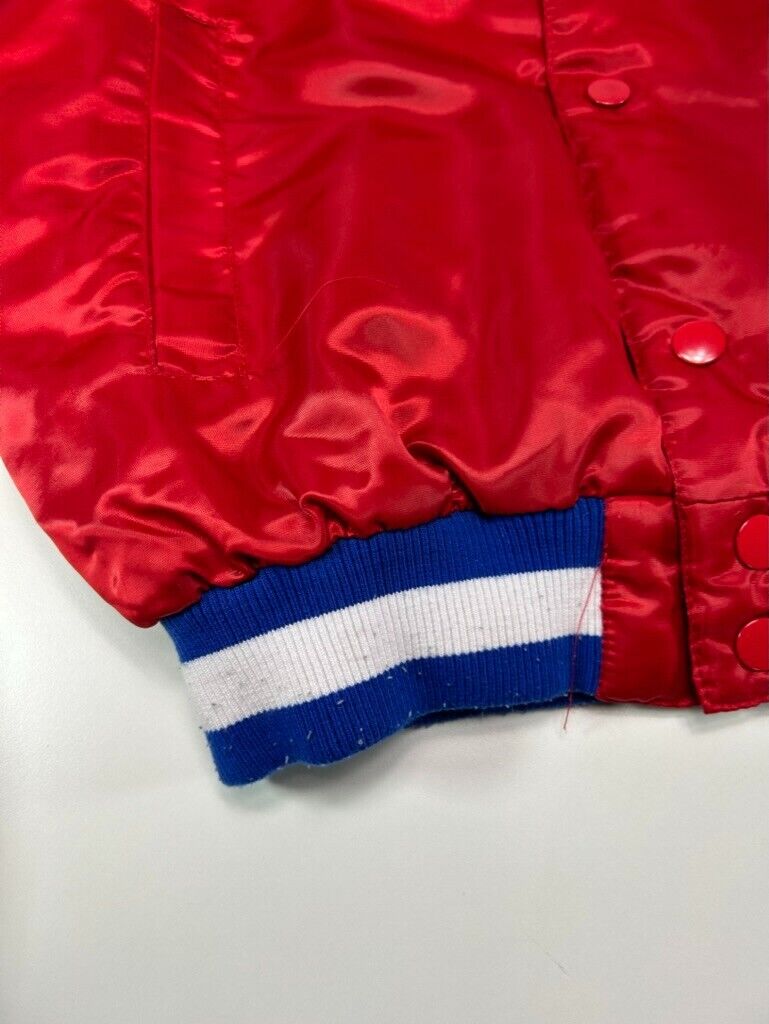 Buffalo Bills NFL Embroidered Satin Varsity Bomber Starter Jacket Size Medium