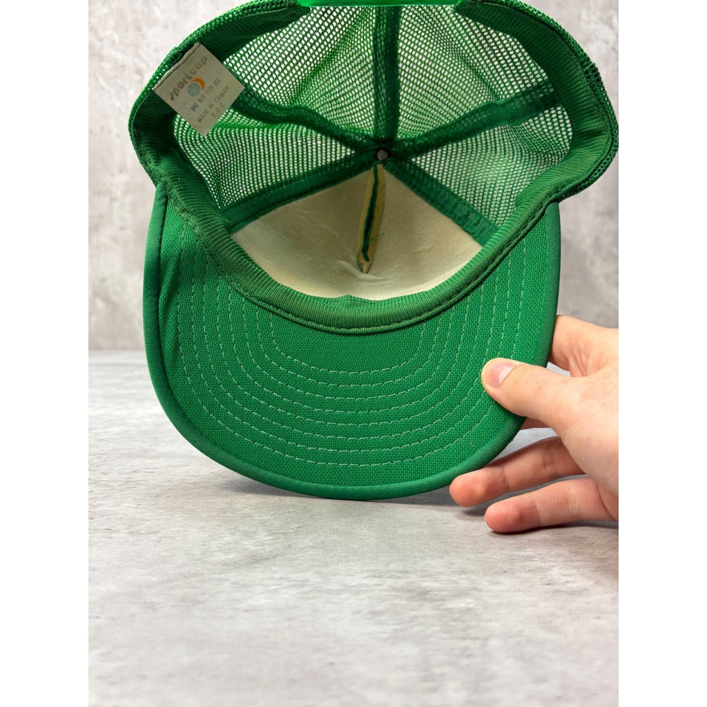 Vintage 1987 Alaska State Fair Graphic Spellout Trucker Snapback Hat OSFA